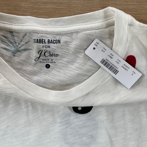 J. Crew x Isabel Bacon Tee Small NWT - Picture 5 of 7